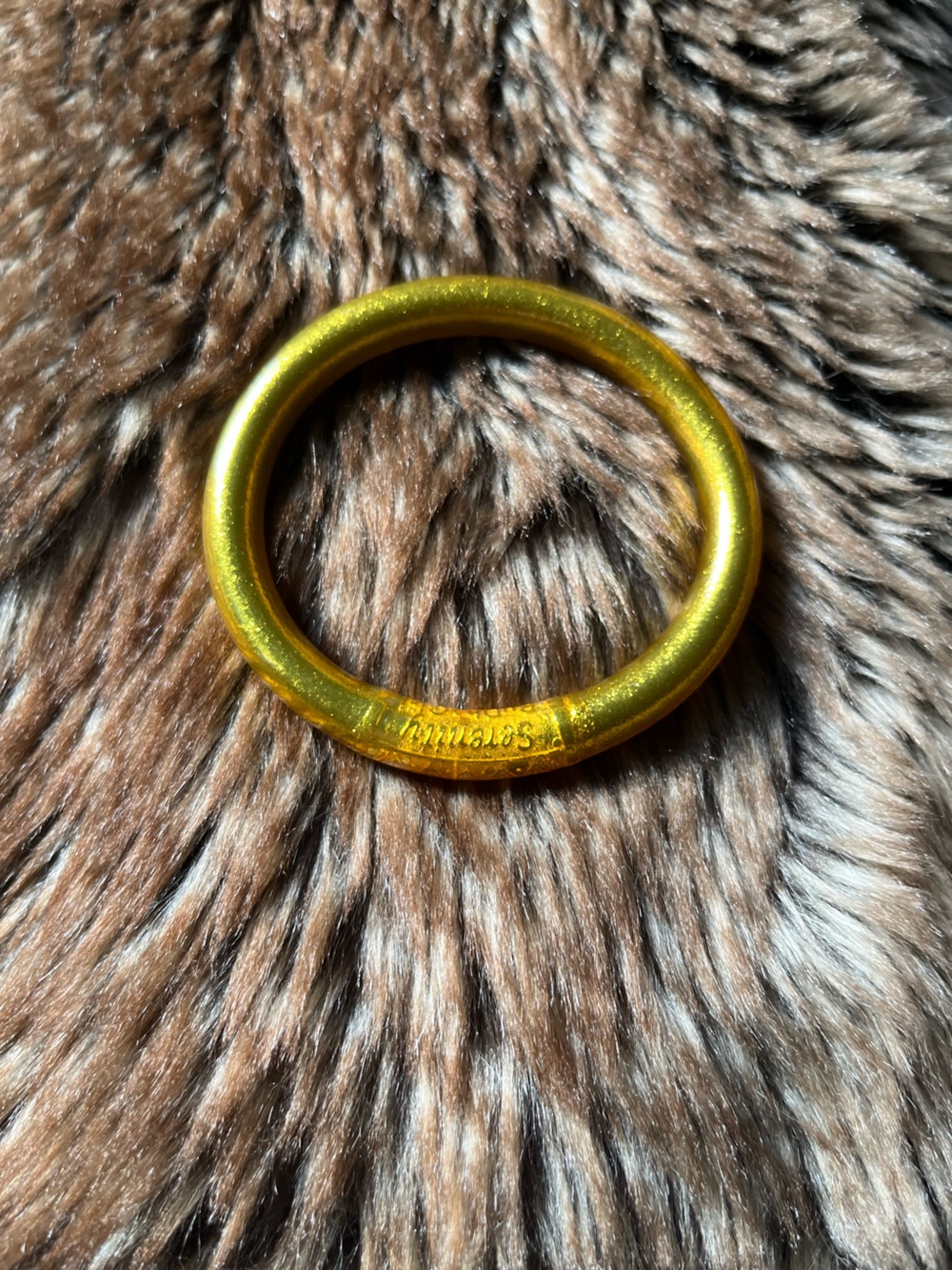 BuDhaGirl Gold Tzubbie All Weather Bangle size Medium